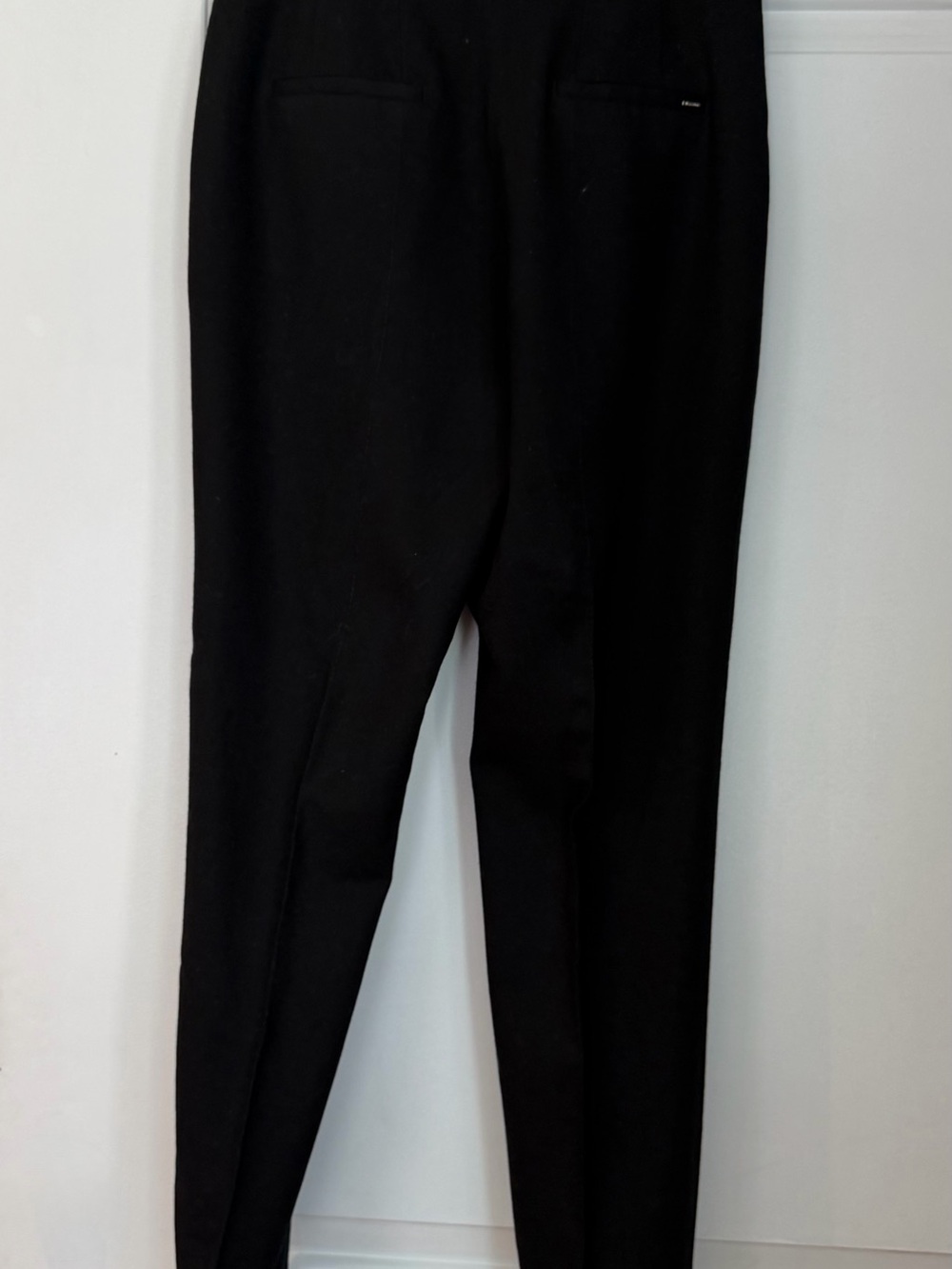Massimo Dutti 96% Wool Tailored Ankle Pants Cuffed Black US 4 / EU 36 - Picture 4 of 7